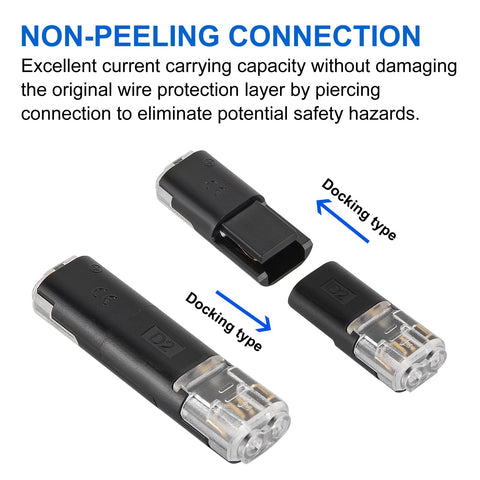 AITRIP pluggable LED strip connector 2-pin in action for easy installations