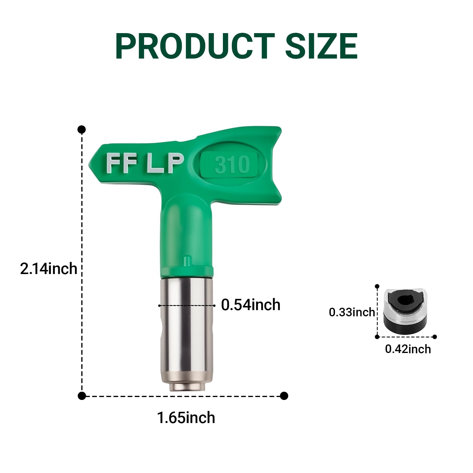Aitruman 310 reversible tip enables quick clog clearance during spray projects