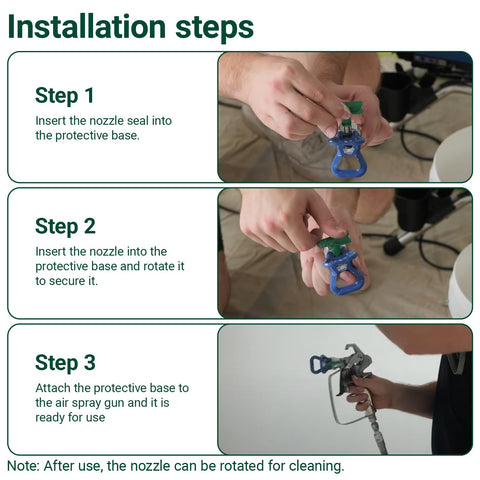 Aitruman 310 tip installation guide shows simple setup
