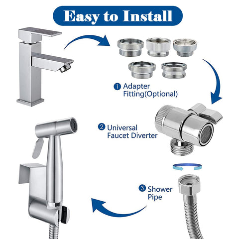 AITUOSI 3-way faucet diverter switches water flow smoothly.