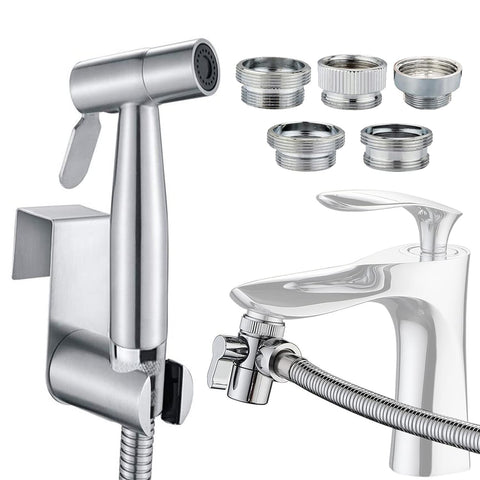 AITUOSI sink sprayer hose attachment shows flexible spray for personal hygiene tasks.