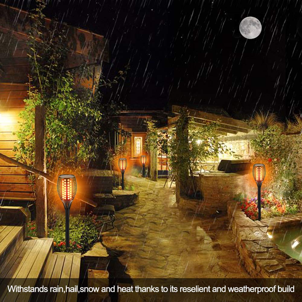Aityvert garden-path illumination torch lights guide guests along paths.