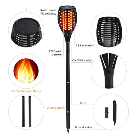 Aityvert holiday outdoor ambiance torch lights create festive lighting for events.