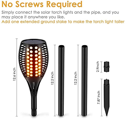 Upgraded 43-inch design creates a striking vertical glow along garden borders.