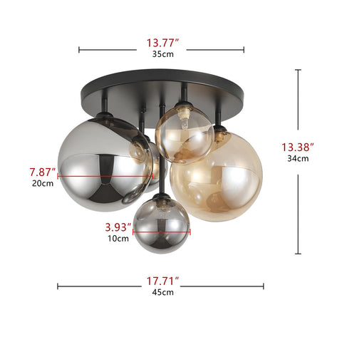 Aiwen 17-71 inch diameter ceiling light framed above a living space