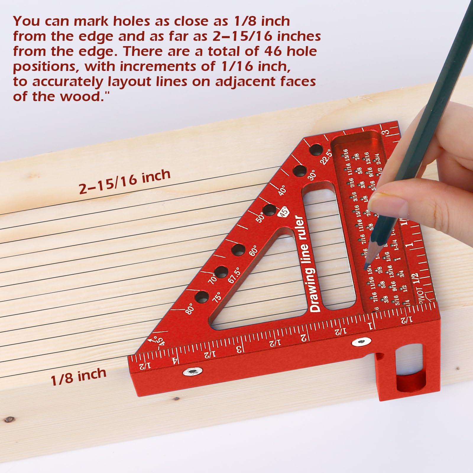 Aiwons 3D miter triangle for accurate joint angles.