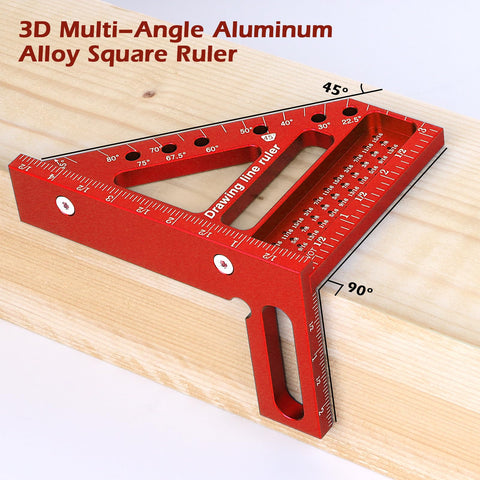 Aiwons 3D ruler with sliding pin ensures secure angle transfer.