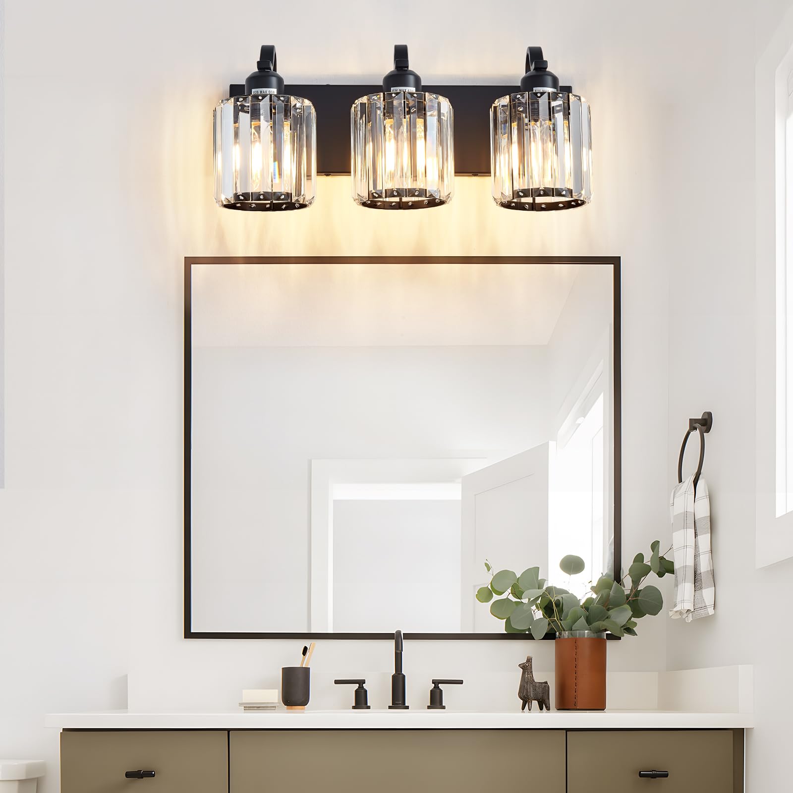 Aixialin light displayed in a staged bathroom setting.