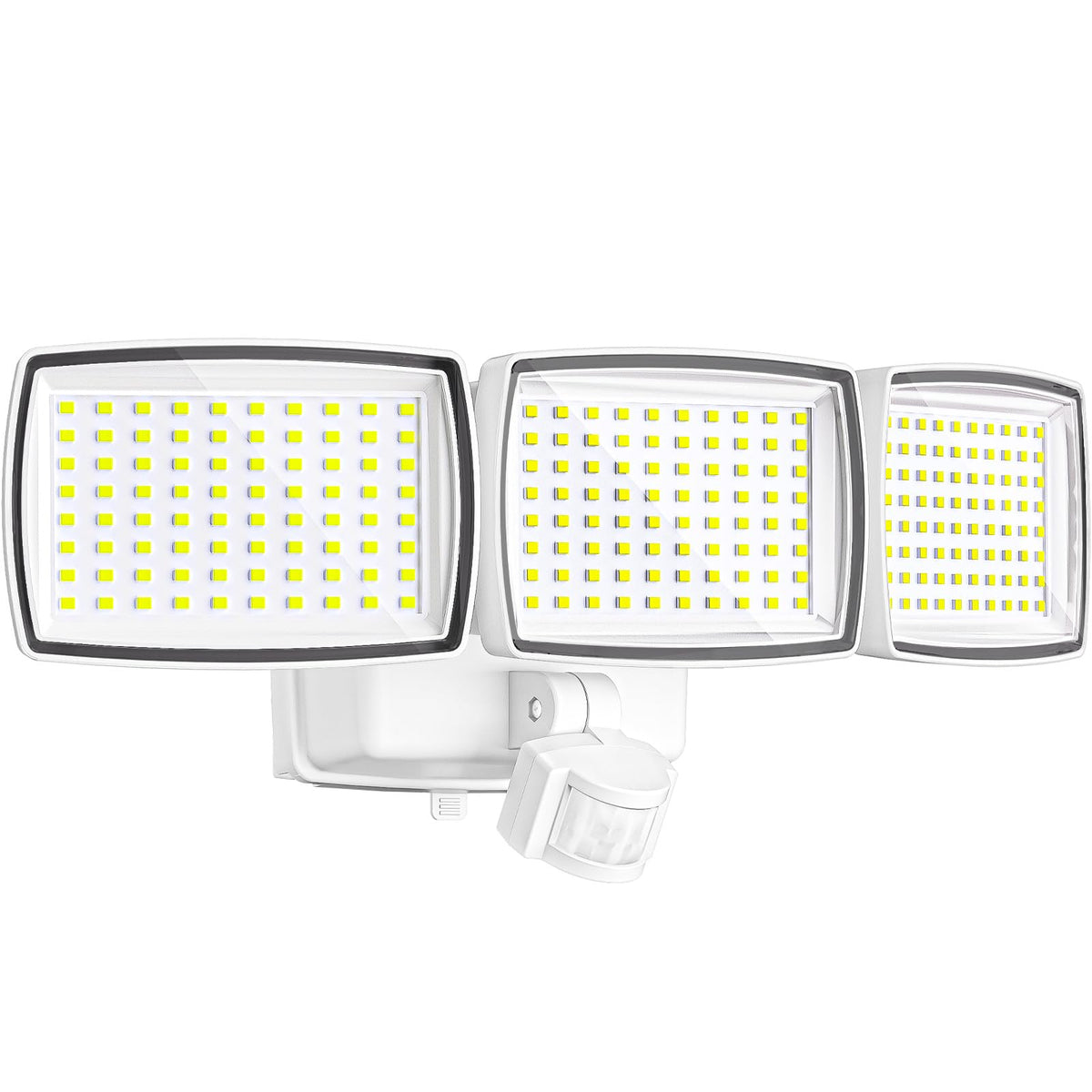 AIXPI battery-powered motion sensor outdoor light with wide 160° detection and 1500LM brightness.
