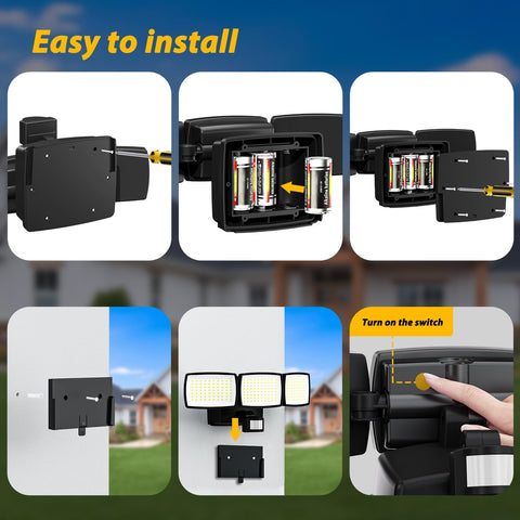 AIXPI battery-powered setup enables installation without mains power