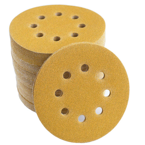 Aiyard 5-inch 8-hole disc on a wooden surface for a smooth finish