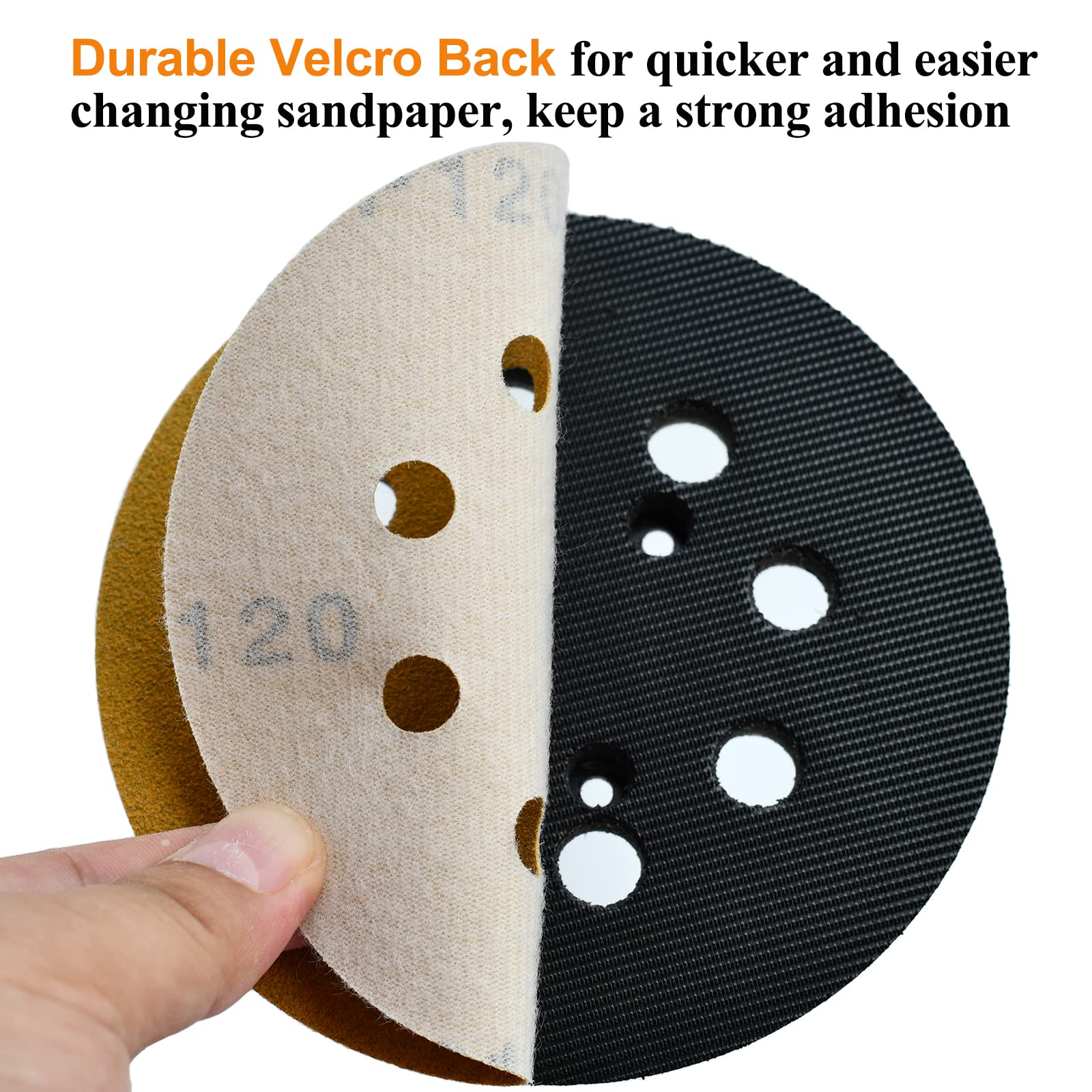 Aiyard sanding disc with Velcro backing for quick changes and less downtime