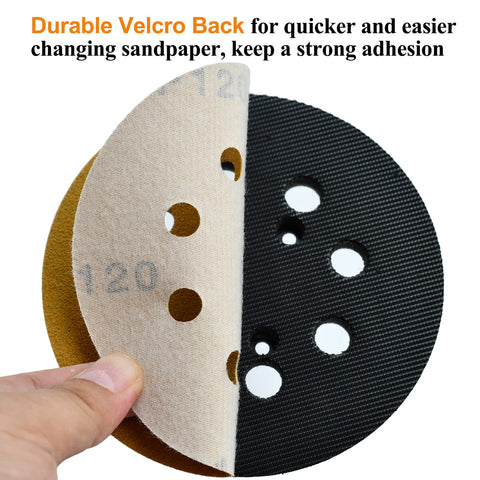 Aiyard sanding disc with Velcro backing for quick changes and less downtime