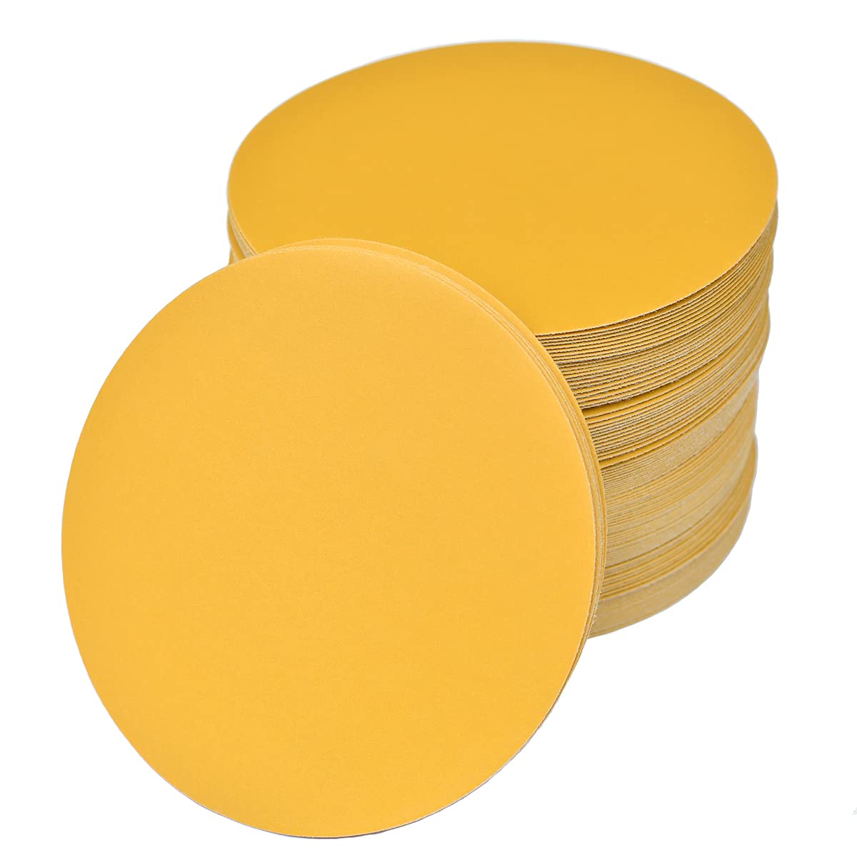 Aiyard 6-inch no-hole sanding disc 600 grit mounted on a sander for fast material removal