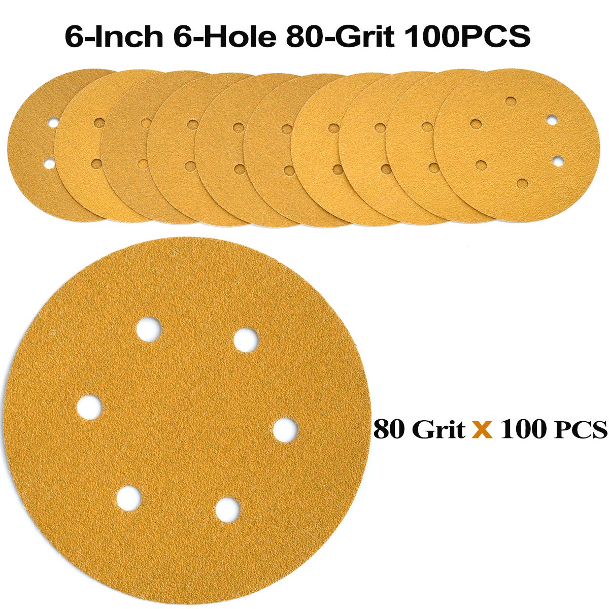 Aiyard hook-and-loop back sanding disc for quick installation and removal