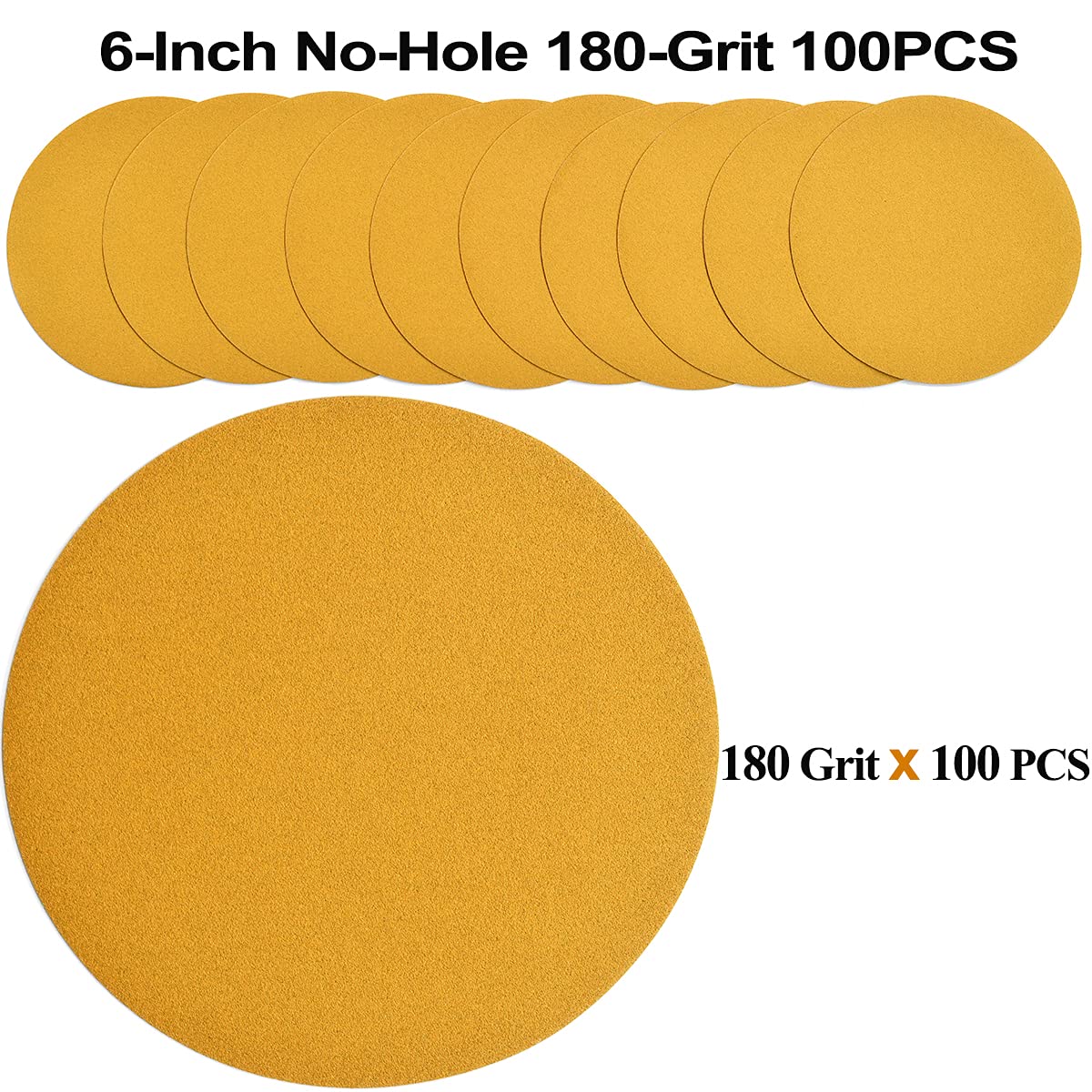 Aiyard Velcro-back sanding disc for fast, secure changes on a 6-inch sander.