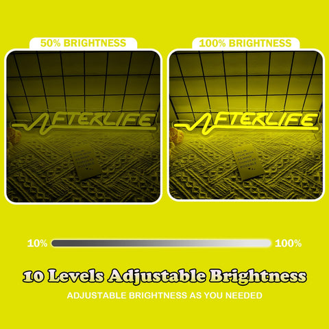 Ajoyferris Cyberpunk neon sign USB powered for easy setup anywhere.