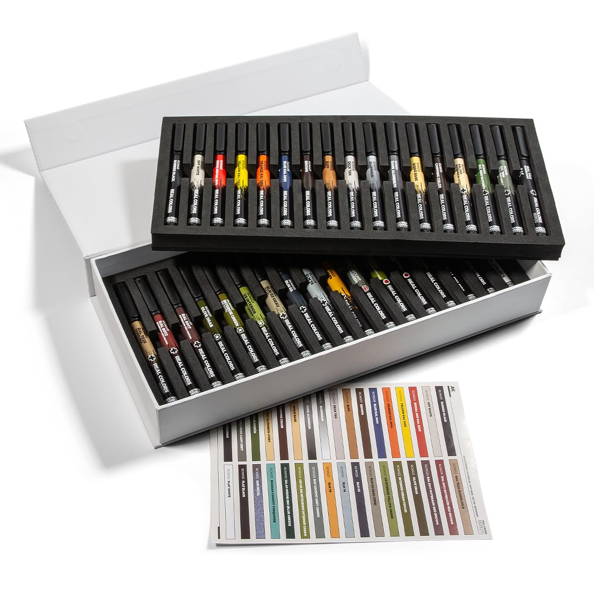 AK Interactive white rigid box with magnetic closure for premium storage.