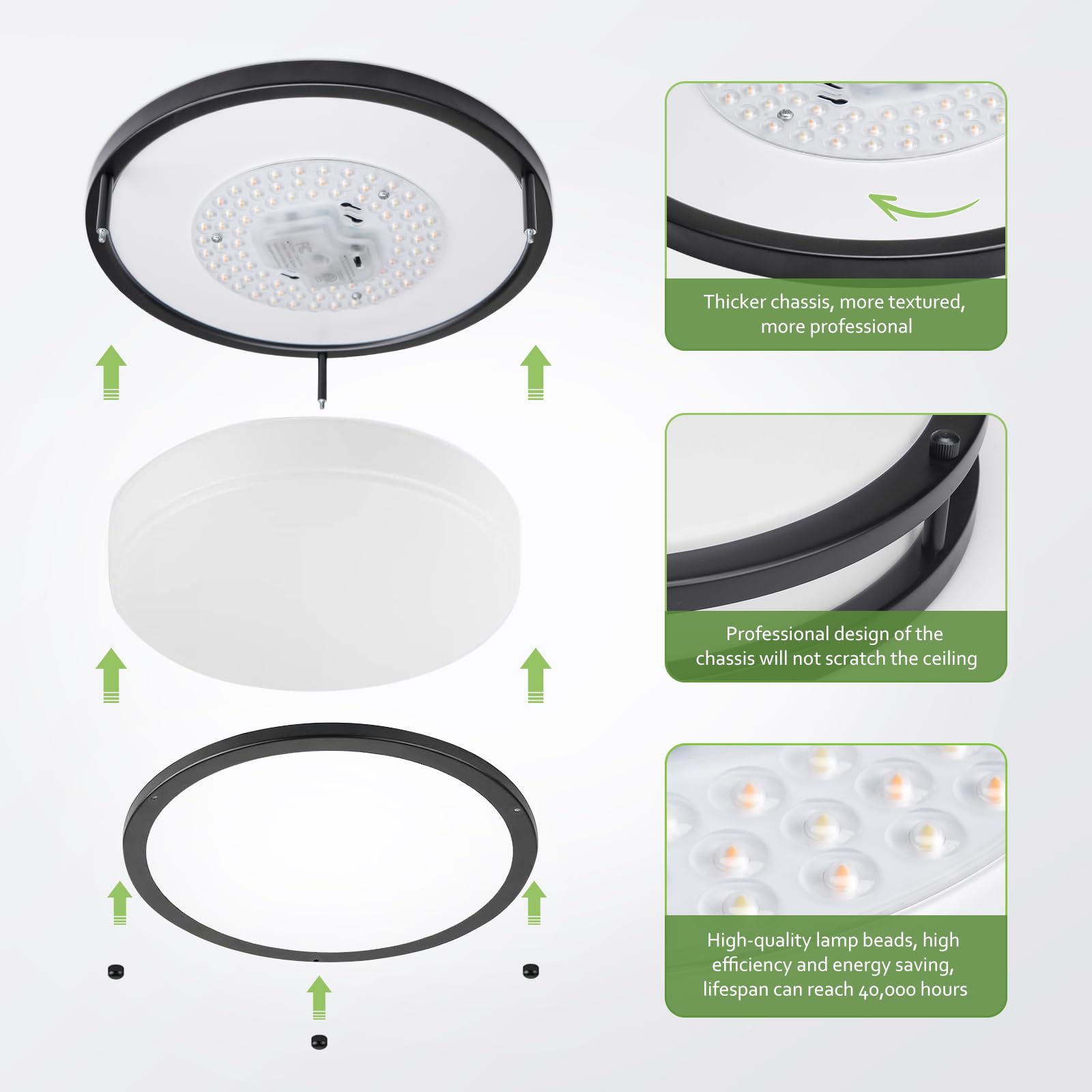 AKAARI frosted lampshade delivers soft, even light ideal for bedrooms or bathrooms