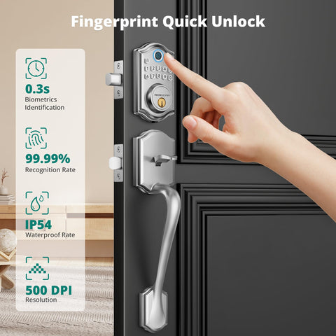 AkaGear DS10 fingerprint unlock demo showing quick keyless access