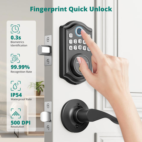 AkaGear DS10 lever handles provide comfortable grip on exterior doors