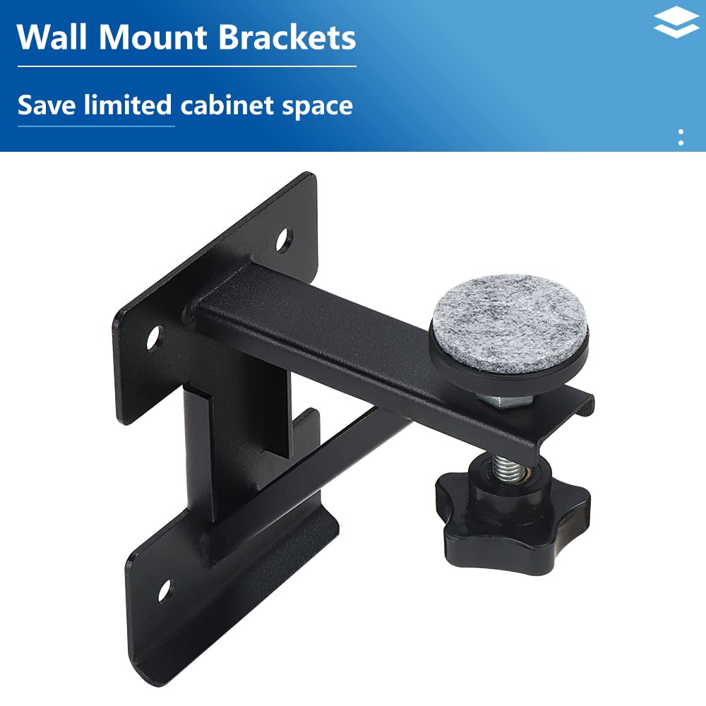 A-KARCK black-coated brackets resist rust in humid kitchens.