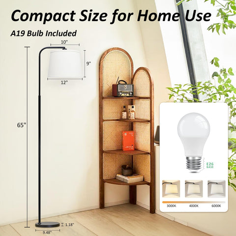 AKASUKI floor lamp foot switch enables hands-free lighting control