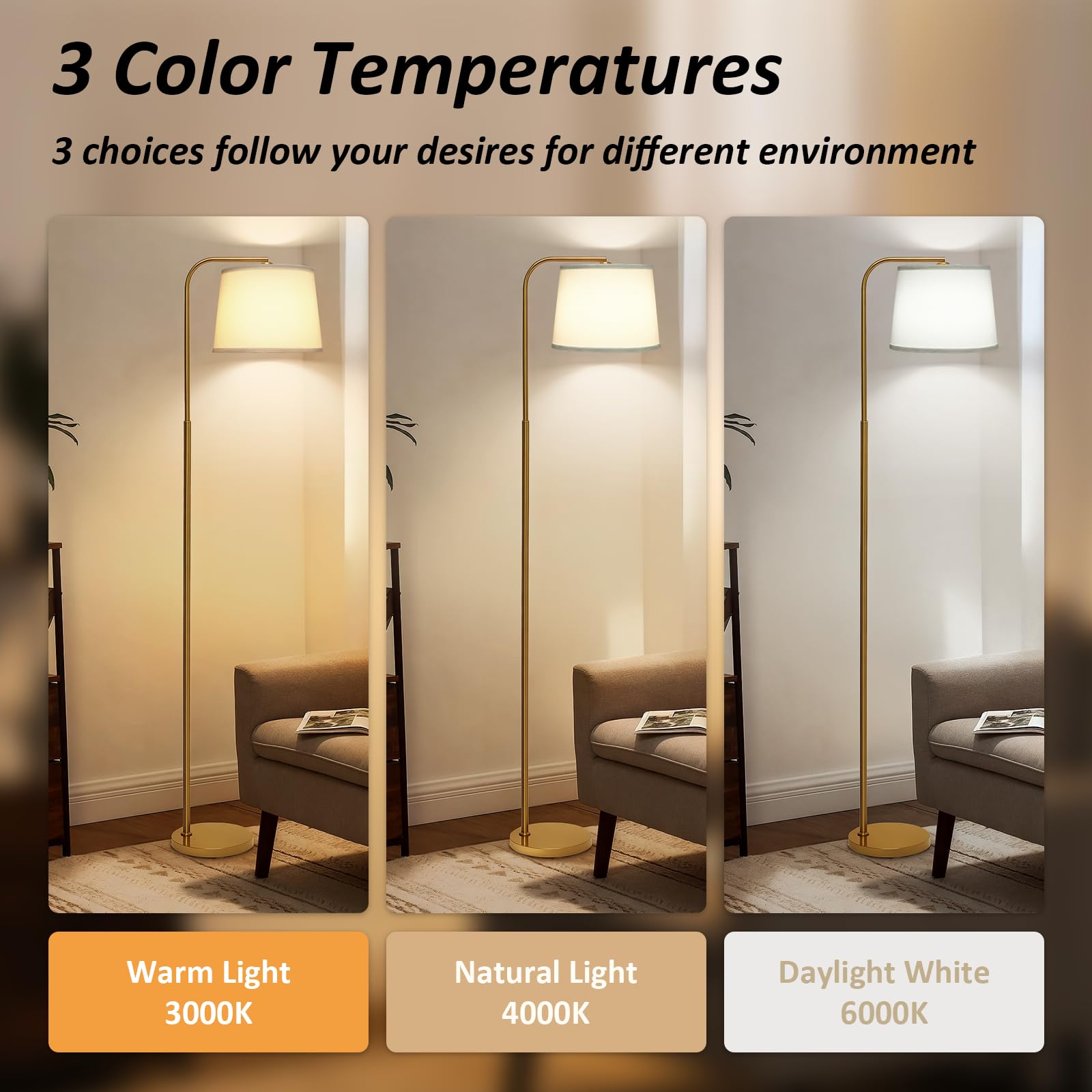 AKASUKI floor lamp head tilt enables precise task lighting