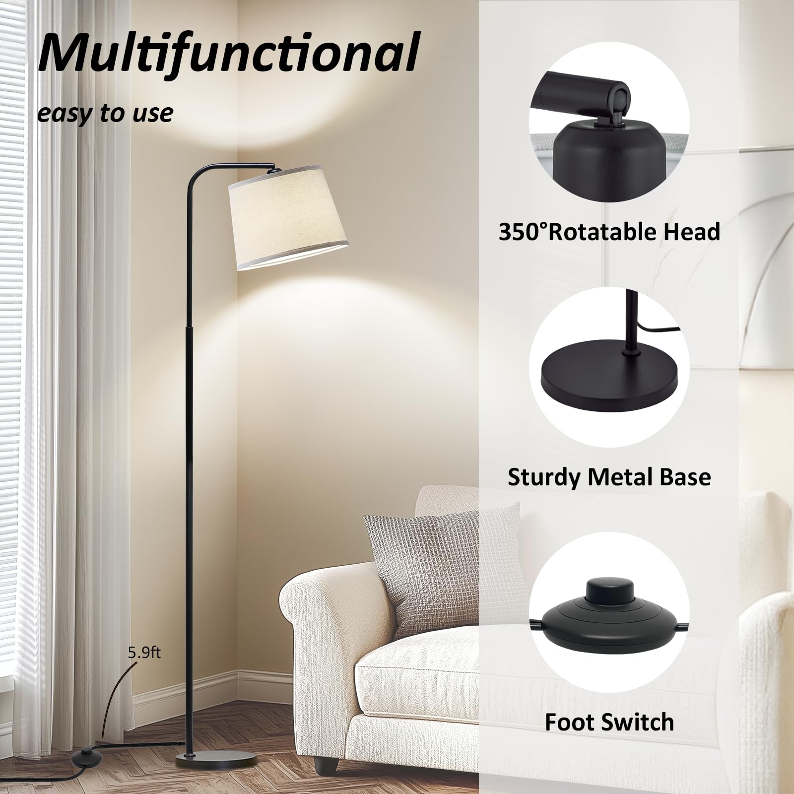 AKASUKI LED bulb included provides ready-to-use, energy-efficient illumination