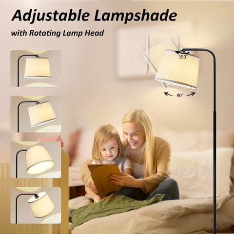 AKASUKI rotatable lamp head directs light precisely for reading or working