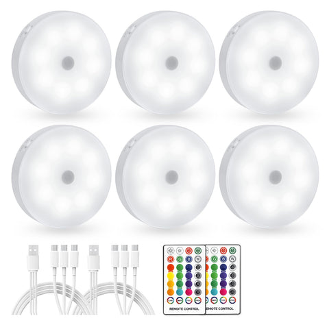 Akavivo RGB puck light under cabinet mood lighting