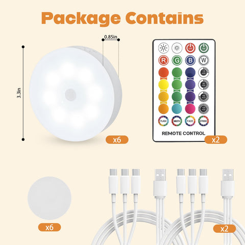 Akavivo LED puck lights with long-lasting power