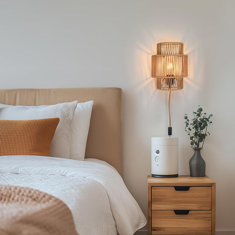 AKEETO pair makes a thoughtful Bohemian gift with easy plug-in setup.