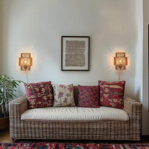 AKEETO sconce lighting enhances hallway or entryway with inviting glow.