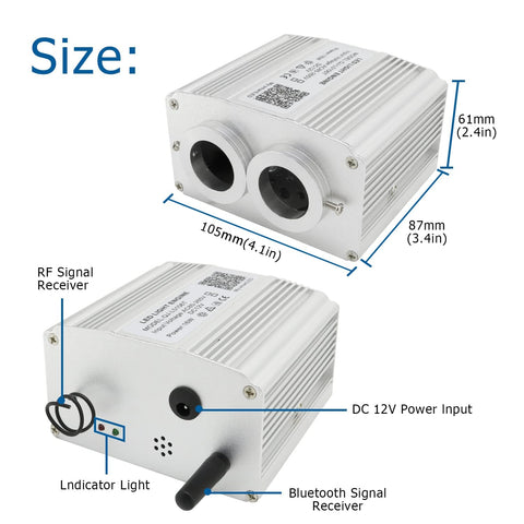 AKEPO 28-key RF remote enables quick color and brightness adjustments