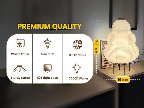 Akia Collection dimmable 3000K lamp for adjustable mood