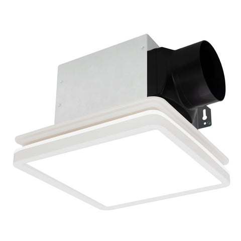 Akicon bathroom exhaust fan with light delivering 80 CFM for effective moisture management