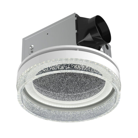 Akicon bathroom fan-light 110 CFM for efficient moisture control in small bathrooms.