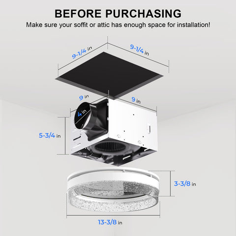 Akicon ceiling-mount installation for easy attic-free setup.
