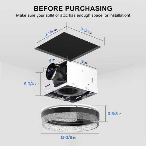 Akicon ceiling-mount installation simplifies setup without attic access.