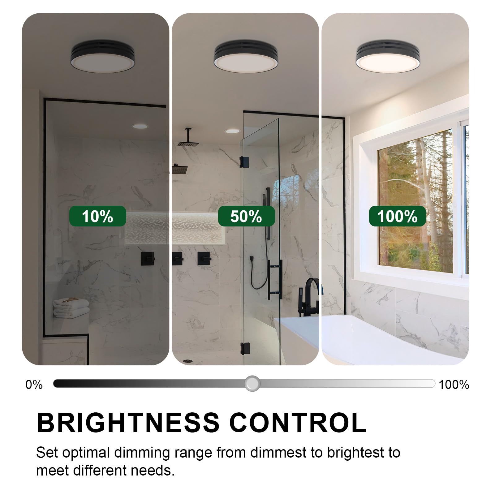 Akicon dual-dimming control demonstrates step and stepless brightness options for any mood.