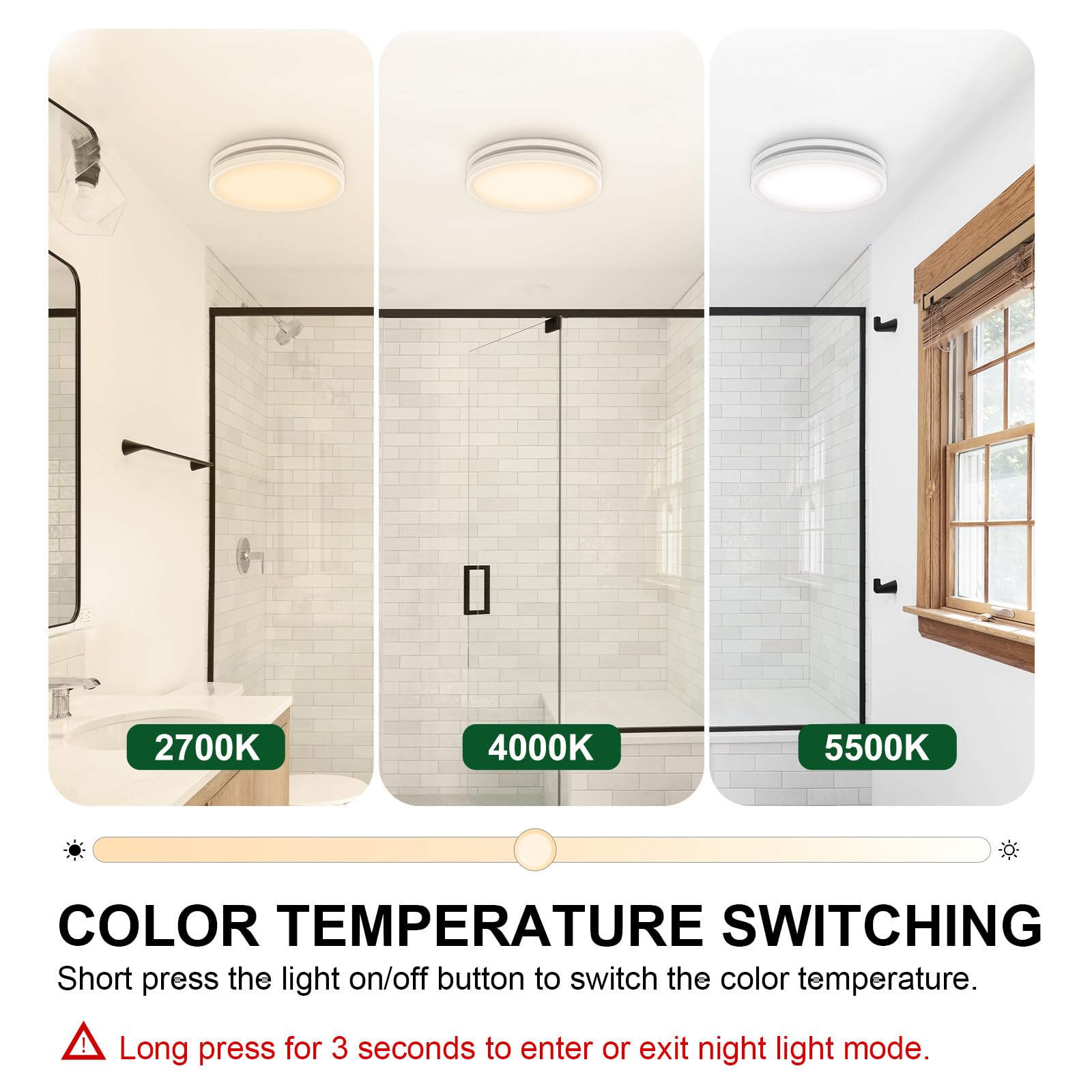Akicon night light mode provides a soft glow during late hours.