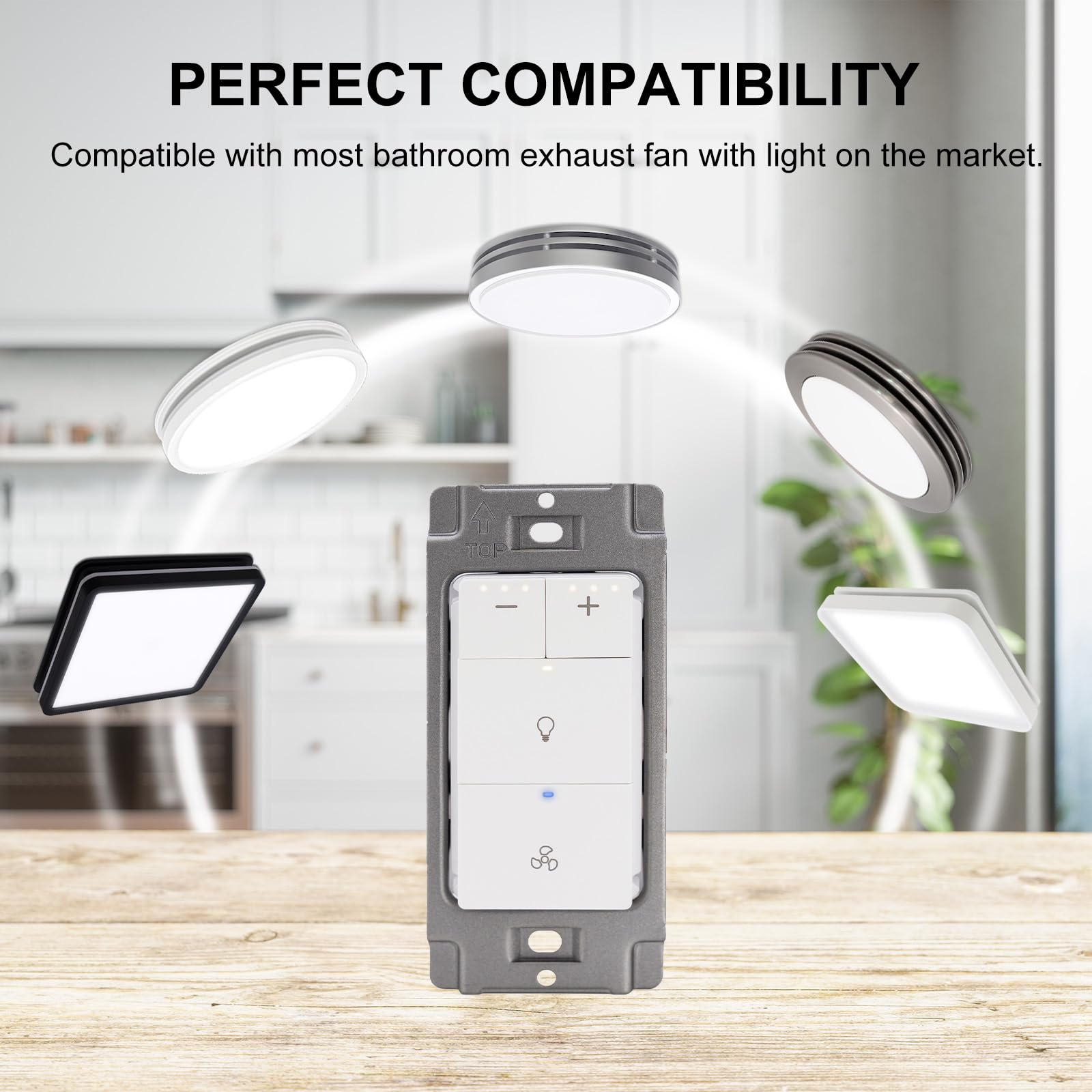 Akicon polycarbonate build offers durable, long-lasting performance.