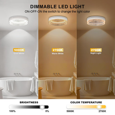Akicon LED color options provide mood-adjusting illumination.
