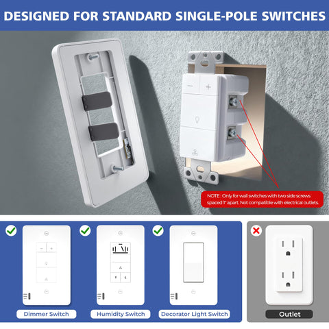 Akicon light switch cover 2-minute timer for quick, energy-conscious glow