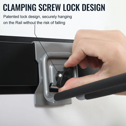 Aking Ace six clamping hooks securely hold tools without slipping.