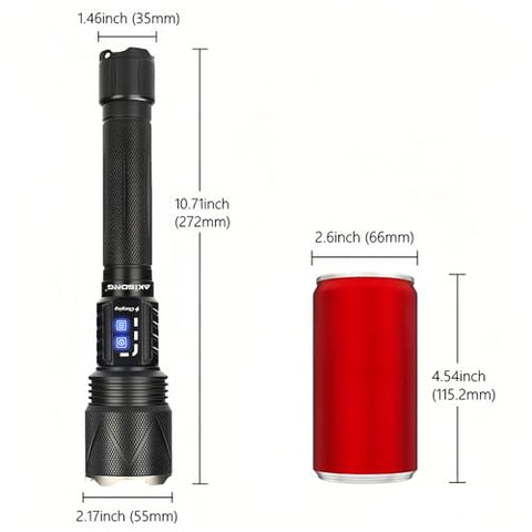 AKISONG 70W flashlight charging while in use scenario