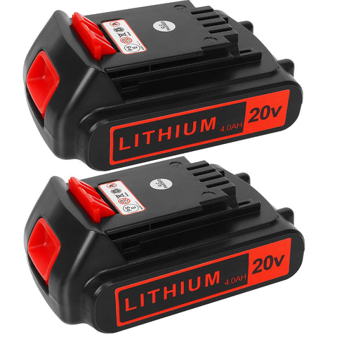 Akkopower 20V battery for Black+Decker; 4.0Ah pack ready for cordless tools.