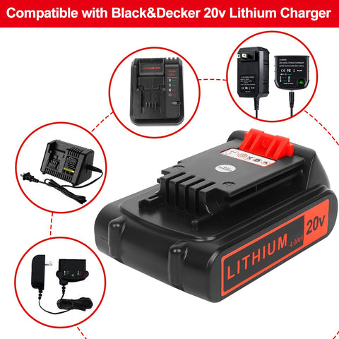 Akkopower 20V battery with safety protections for reliable operation.