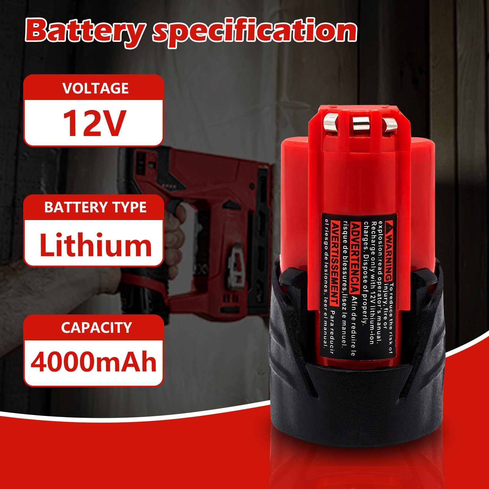 Two Akkopower 4.0Ah batteries arranged side by side with charger cradle